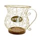 thumbnail image 2 of Cesta de almacenamiento moderna con diseño de arte en hierro para cápsulas de café Oro, 2 of 9