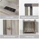 thumbnail image 5 of JJUN Farmhouse Nightstand Set of 2 with Charging Station, Rustic End Table Bedroom with Storage Living Room Side Table Dark Oak Night Stand Industrial Bedside Bed Table with USB Ports and Outlets, 5 of 16