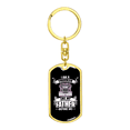 thumbnail image 4 of Like My Father Swivel Trucker Keychain Dog Tag Stainless Steel or 18k Gold, 4 of 10
