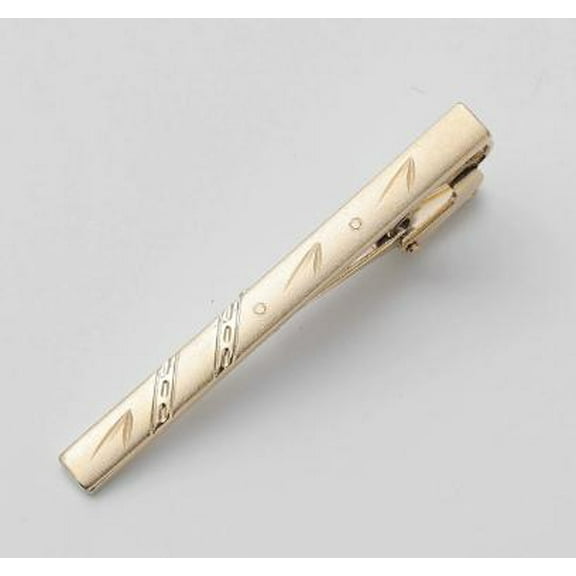 AURARMLET Tie Clip For Men - Golden Metal Necktie Clasp - For Weddings Business Conferences Wedding Party - Tie Bars Fashion Accessories