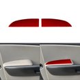 thumbnail image 1 of Red Carbon Fiber Front Door Panel UP Sticker Trim Cover for Kia Sedona 2015-2016, 1 of 4