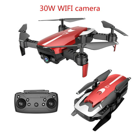 X12 0.3MP/2.0MP Wide Angle Camera RC plane WiFi FPV Drone RC Helicopter Altitude Hold RC Quadcopter Color:Red 480P real-time aerial