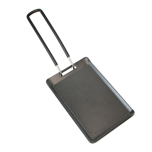 Small Frying Pan Mini Non-Stick Grill Pan 5.12x4.72x3.35In, Pure Iron Steak Pan with Storage Bag, Portable Teppanyaki for Outdoor Camping