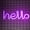 Purple, variant on LED Neon Wall Signs, Hello Neon Word Light,Art Decorative Lights Wall Decor, for Night Light Bright Lamp Words for Baby Room Home, Hotel, Indoor Wedding Party Supplies