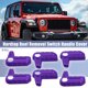 thumbnail image 2 of Cubierta de la manija del interruptor de extracción del techo rígido para Jeep Wrangler JL JLU 2018-2023 para la decoración del pestillo del panel Freedom Accesorios interiores 6 piezas púrpura, 2 of 7