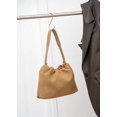 thumbnail image 2 of Cowhide Leather Women Ruched Cloud Bag, Shoulder Underarm Bag, Suede Texture, Large Capacity, 2 of 4