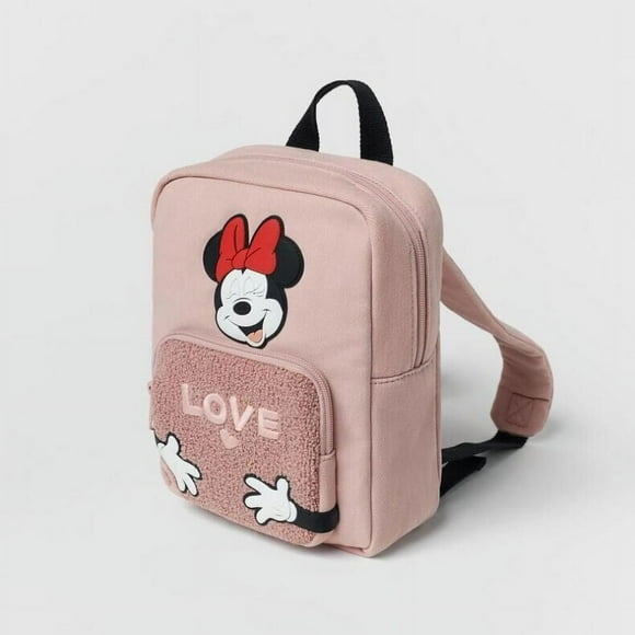 2023 New Cartoon Minnie Backpack, Fashionable Children's Casual Schoolbag, Large Capacity Girls' Cute Backpack Pink