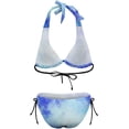 thumbnail image 6 of SKQIT Women's Swimsuits Gradient Color Triangle String Thong Bikini Set Sexy High Cut Swimwear Bathing Suit, 6 of 7