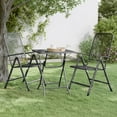 thumbnail image 4 of vidaXL Patio Table Expanded Metal Mesh 31.5"x31.5"x28.3"/23.6"x23.6"x28.3", 4 of 18