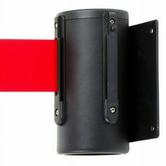 Wall Mounted Retractable Belt Barrier 10Ft Crowd Control Stanchion