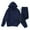 #04 Navy, variant on Fleece Tracksuit Mens 2 Piece Winter Sherpa Lounge Wear Sets Co Ord Set Cotton Winter Warm Trouser Suits Coord Outfit Activewear Jogger Sets Outwear #01 Black XXL