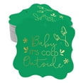 thumbnail image 1 of Inkdotpot Pack Of 50 Baby It's Cold Outside Baby Shower Paper Tags DIY Craft Bracket Shape Real Gold Foil Hang Tags, 1 of 6