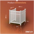 thumbnail image 6 of Enclo Privacy Screens EC18016 4ft H x 3.6ft W Hartford White Vinyl No-Dig Outdoor Privacy Screen Kit, Perfect to Conceal Air Conditioning Units Trash Bins (3 Panels), 6 of 9