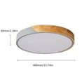 thumbnail image 3 of Aiwen Round LED Flush Mount Ceiling Lamp Modern Light Fixture Gray, 3 of 10