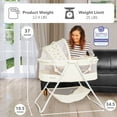 thumbnail image 5 of Dream On Me Karley Bassinet in French White, Quick Fold and Easy to Carry, Large Storage Basket, 5 of 18