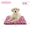 thumbnail image 3 of Sennaux Pet Bed Crate Mat Reversible Pad Leopard Pattern for Cat Dog, Medium, 3 of 8