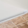 thumbnail image 3 of Collapsible Shower Dam - Water Threshold Barrier Stopper for Curb Free Shower/Easy Wheelchair Roll in/Use with Weighted Curtain for Full Splash Guard/White EPDM/Radius End Caps/ 66", 3 of 6