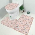 thumbnail image 2 of Rainbow Princess Castle Pattern Bathroom Rugs Sets 3 Piece,Toilet Cover Set,Absorbent Non Slip Bathroom Mats Sets with U-Shaped Contour Rug Toilet Rug Set, 2 of 5