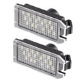 thumbnail image 1 of Ensamblaje de luz de matrícula LED blanca de 6000 K para coche 68228927AA 2835SMD para Jeep Grand Cherokee 2017-2021 para Jeep Patriot 2015-2017 ABS transparente negro (juego de 2), 1 of 1