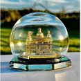 thumbnail image 2 of SHIQI-Golden Temple Amritsar Model, A Sikh Religious Crystal with Golden Plate Must for Every Sikh Religious Family, Office, and Sikh Auspicious Purpose, Gurudwara Décor (Dome Shaped, Small), 2 of 4