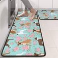 thumbnail image 2 of Kitchen Rugs Sets Of 2,Cute Boxer Dog and Flowers Florals Anti Fatigue Kitchen Mat Rugs Non Slip Washable,Decorative Kitchen Floor Mats for Kitchen,Sink,Laundry,17"x47"+17"x47", 2 of 5