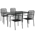 thumbnail image 1 of Conjunto de Comedor para Patio Casafoyer 5 Piezas con Cuerda de Algodón Negra, 1 of 5