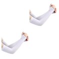 thumbnail image 1 of Naiovety Mangas de brazo de protección Manga deportiva de enfriamiento de seda de hielo Running White Blanco 2piezas, 1 of 1