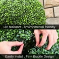 thumbnail image 6 of Artificial Plant Topiary Ball Decorative Faux Boxwood Balls Green Grass Plant Ball Spheres for Backyard Balcony Garden Restaurant Valentines Day Wedding Party Decor, 6 of 7