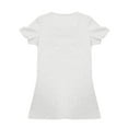 thumbnail image 7 of White Women's Short Sleeve T-shirt, Women'S Clothing 2025 Summer Special Neckline Women'S Clothing Solid Color Slim Short Sleeves,Women's Short sleeve T-shirt 3XL, 7 of 7