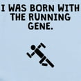 thumbnail image 2 of CafePress - Born With The Running Gene Body Suit - Long Sleeve Cotton Baby Bodysuit, 2 of 4
