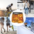 thumbnail image 7 of Retro 80S 90S Mens Breathable Boxer Briefs, Ultra Soft Sweat-Absorbent Boxer Shorts Underwear, Retro 70S Orange Floral, 7 of 7