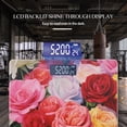 thumbnail image 3 of Bathroom Scale, Highly Accurate Digital Body Scale,Precisely Measures Weight up to 400 lbs-Vibrant And Colorful Painting Of Roses In Various Colors, 3 of 4