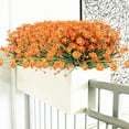 thumbnail image 5 of Artificial Daisies Flowers Outdoor UV Resistant 4 Bundles Fake Greenery Faux Plants Shrubs Bushes for Indoor Outside Decor(Orange), 5 of 6
