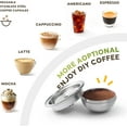 thumbnail image 4 of Dosette de Café Réutilisable en Acier Inoxydable 150 Ml/5 Oz Compatible avec Nespresso Vertuoline GCA1 et ENV135 Capsule de Café Rechargeable Filtre Format Espresso, 4 of 5