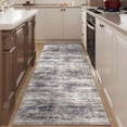 thumbnail image 4 of BERTHMEER 2'x8' Washable Runner Rugs for Hallway Kitchen Entryway Non-slip, Navy Brown, 4 of 5