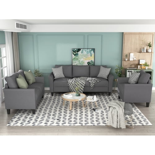 European Style Simple Polyester Fiber Blended 3 Piece Sofa Cover Living Room Com Piece Sofa Cover Living Room, Matching Sofa And Ottoman Covers
