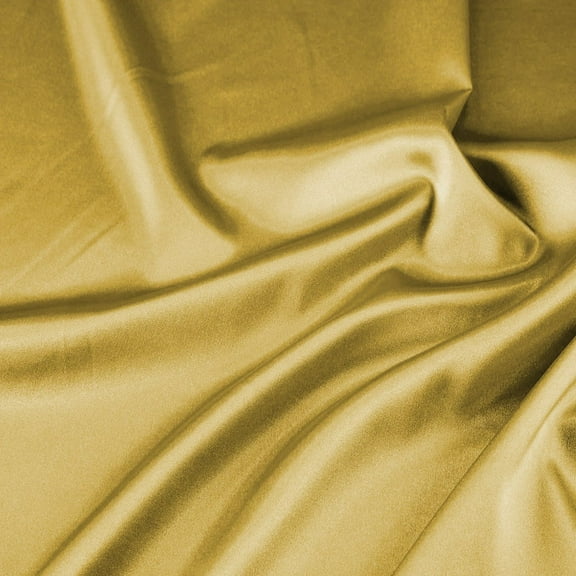 Zelouf Stretch Charmeuse Satin , Sewing, DIY, Crafts Fabric by the Yard, Rio Yellow, 3 Yard