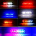 thumbnail image 5 of 1x Truck 12V 24V 6smd LED Strobe Warning Light Strobe Grille Flashing Lightbar Car Beacon Lamp Amber Yellow White Traffic Light, 5 of 5