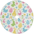 thumbnail image 1 of FMSHPON Easter Eggs BunniesFlowers Xmas Christmas Tree Skirt Stand Mat for Holiday Party Decoration Indoor Outdoor 48 inches, 1 of 6