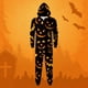 thumbnail image 1 of Family Halloween Pjs Matching Sets Halloween Print Long Sleeve Zippered One Piece Pajama Hooded Jumpsuit Winter Halloween Pjs Family Set, 1 of 3