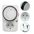 thumbnail image 1 of 24 Hour Cyclic Timer Switch Kitchen Timer Outlet Loop 110V Timing Socket Mechanical Timer 230VAC 3500W 16A UK EU com Plug, 1 of 6