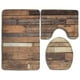 thumbnail image 1 of ABPHQTO Tablones Rústicos Aspecto Grungy Farm Country Style Juego de alfombras de baño de 3 piezas Alfombra de baño Alfombra de contorno y tapa de inodoro ABPHQTO Cont-CHAPPLE-14073, 1 of 2