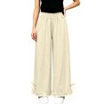 thumbnail image 6 of Lmnyox Wide Leg Pants for Girls Fashion Cute Baggy High Waist Trousers Lightweight Solid Color Workout Pants, 6 of 8