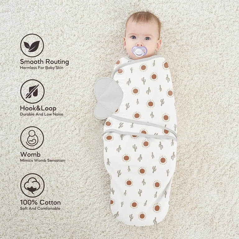 Swaddles for Newborns, 100% Cotton Baby Swaddle Sleep Sack, with