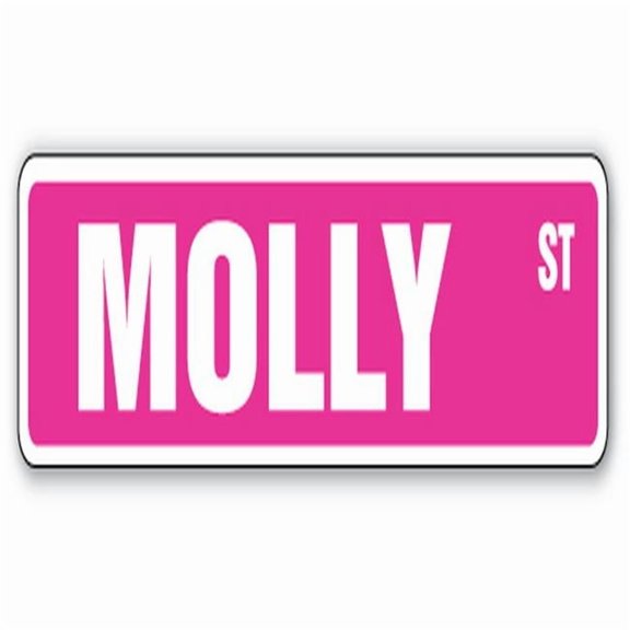 MOLLY Street Sign Childrens Name Room Sign | Indoor/Outdoor |  18" Wide