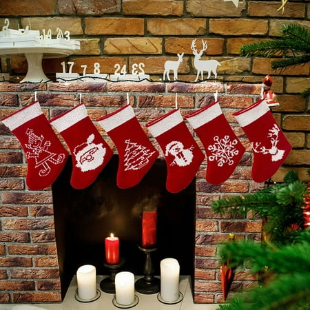 

AURORA TRADE Cute Santa Claus Snowflake Elf Hanging Pendant Gift Container Christmas Decor