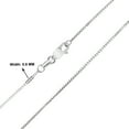 thumbnail image 3 of 10K White Gold 0.8mm Box Chain with Lobster Clasp - 20 Inch, 3 of 6