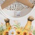 thumbnail image 6 of YDFCWXW Little Girl Skirt Outfit Two Piece Spring Summer Outfit Butterfly Dress Print Skirt Toddler Girl Outfit Set (Yellow, 3-4 Years), 6 of 7