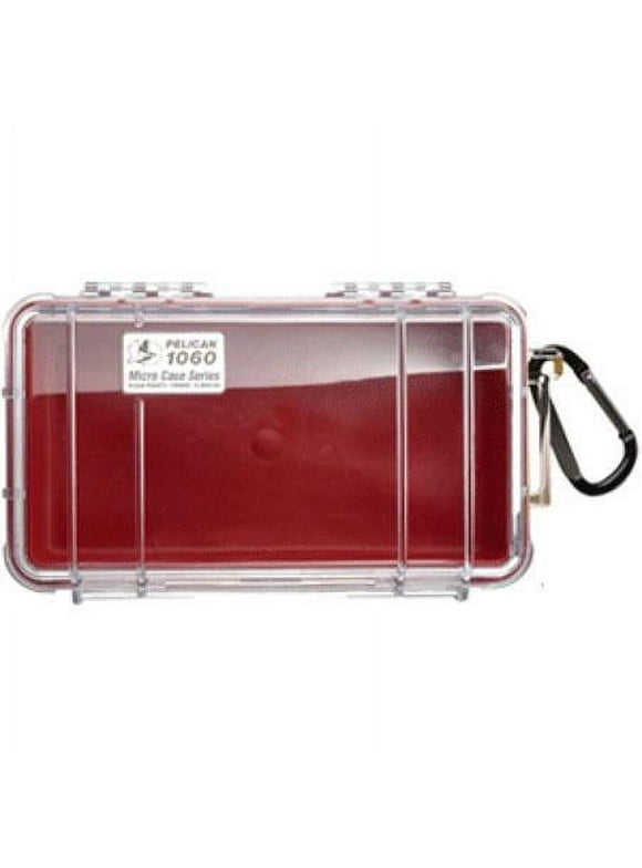 Pelican 1060-028-100 Raven Waterproof Case - 1 Pack - Retail Packaging - Red/Clear