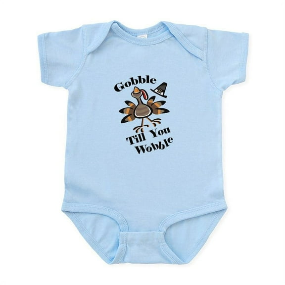 CafePress - Gobble Wabble Thanksgiving Infant Bodysuit - Baby Light Bodysuit, Size Newborn - 24 Months